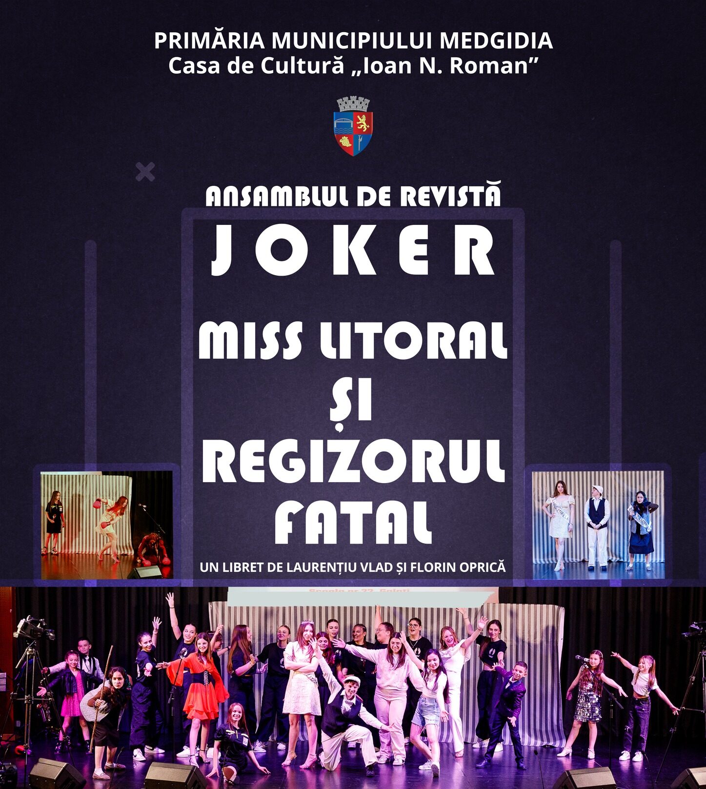 Primăria Medgidia susține cultura: Locuitorii sunt invitați vineri la Casa de Cultură "I. N. Roman" la "Miss litoral și regizorul fatal"